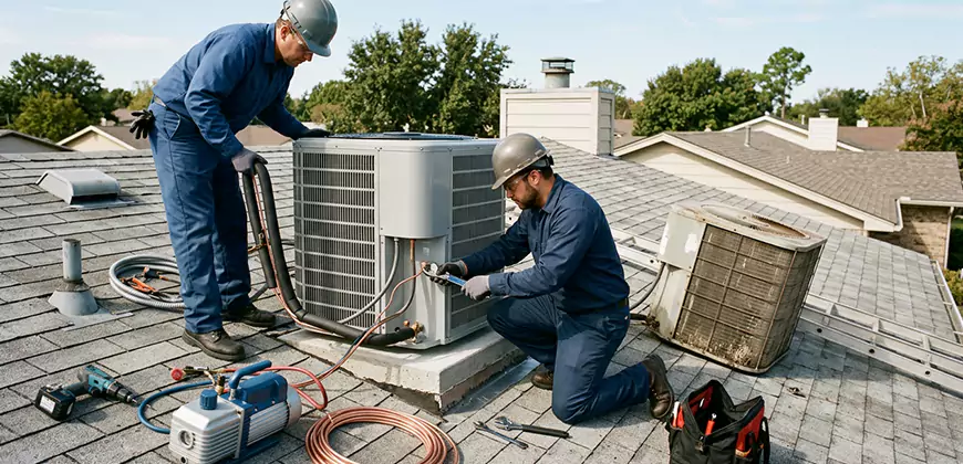 Condensing Unit Installation in Bridgeport